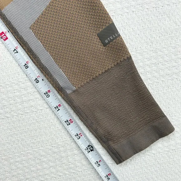 Stella McCartney Adidas Run Knit Tight Size Small, Tan/Taupe, Gray NWT - Picture 13 of 14
